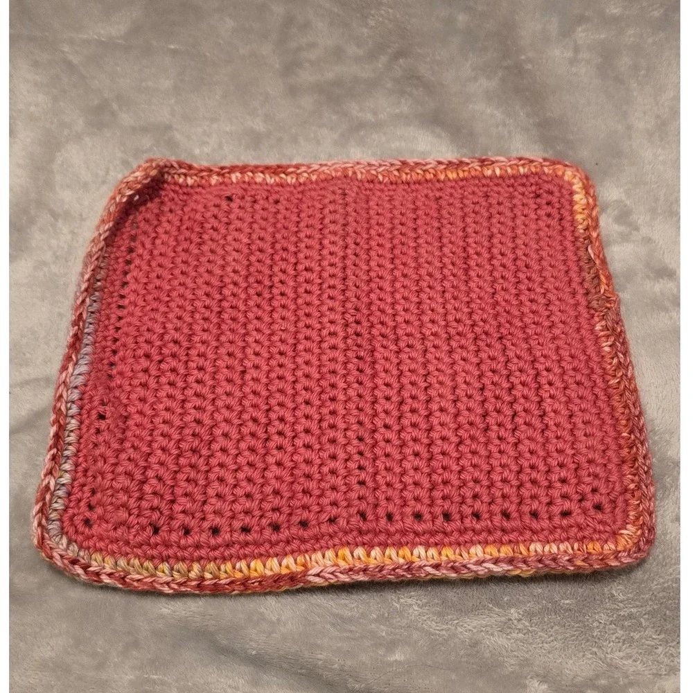 Handmade Crochet Washcloths Lot of‎ 20 Cotton Dishcloths Multi Color